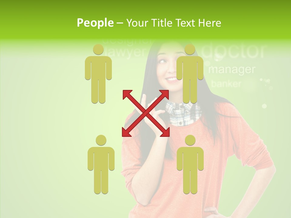 Worker Person Thinking PowerPoint Template