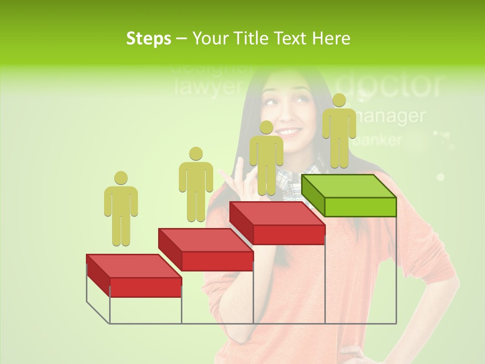 Worker Person Thinking PowerPoint Template