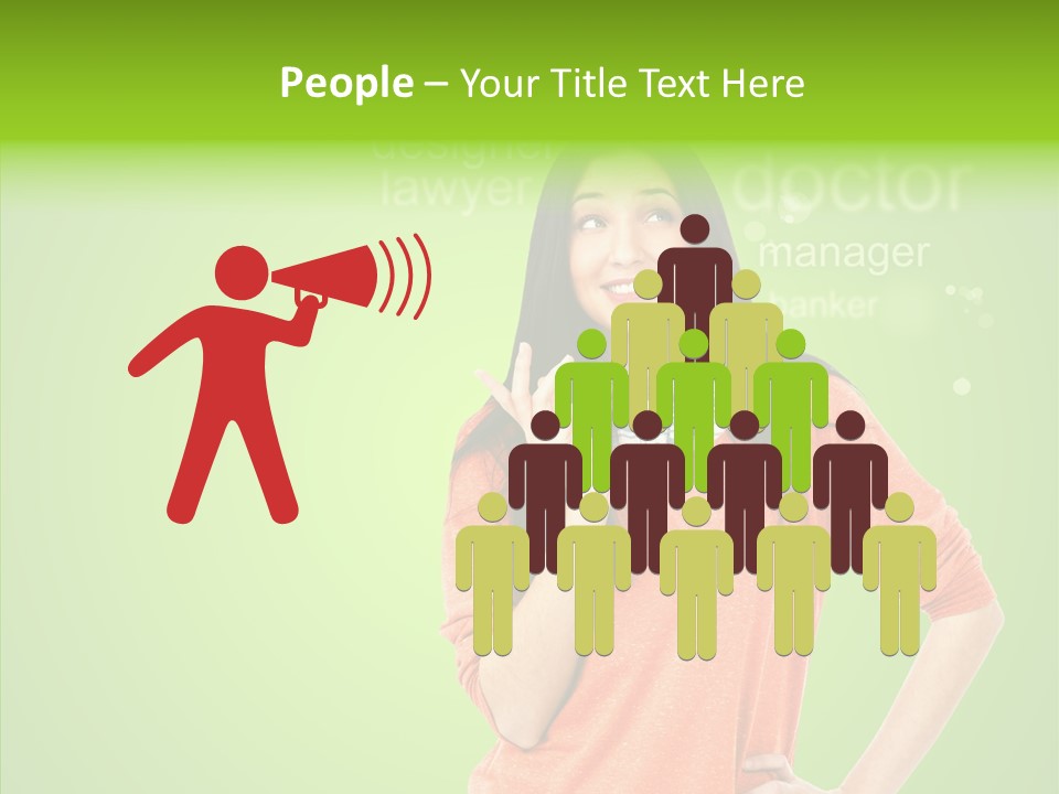 Worker Person Thinking PowerPoint Template