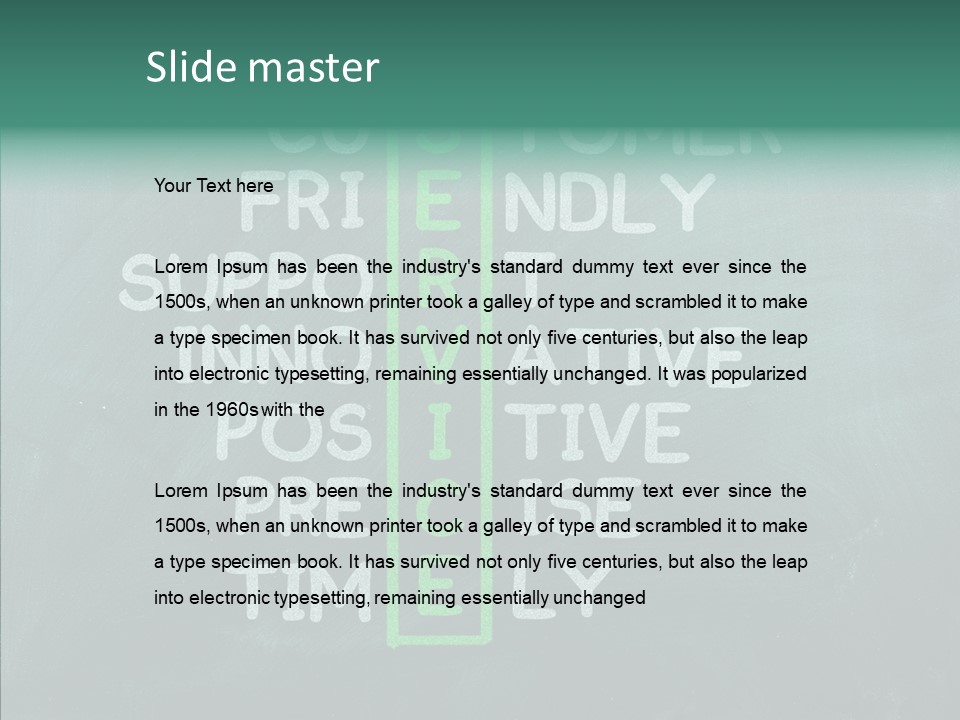 Help Service Manager PowerPoint Template