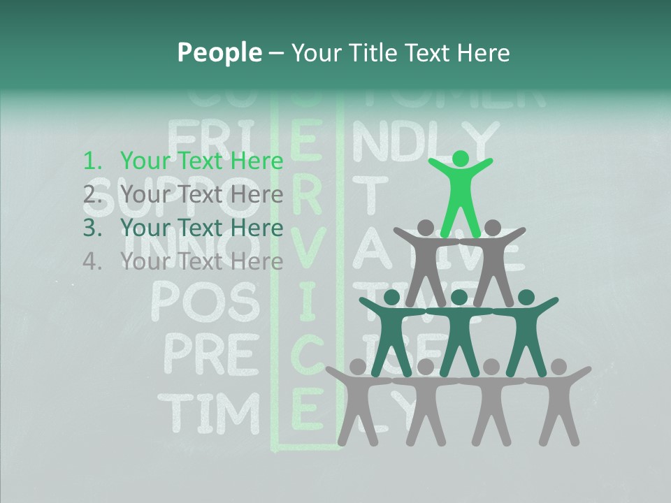 Help Service Manager PowerPoint Template