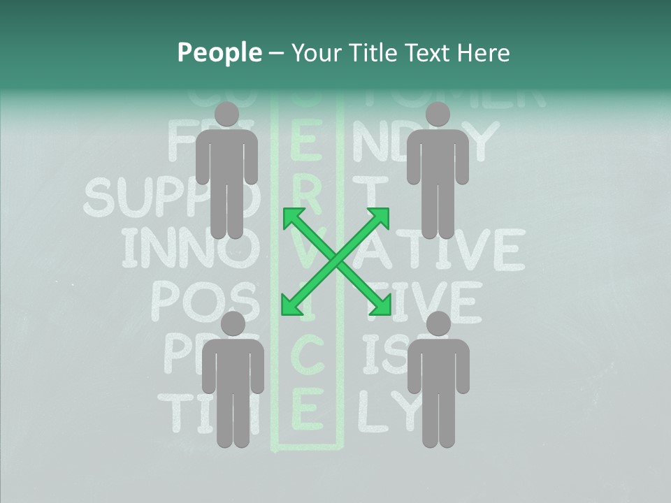 Help Service Manager PowerPoint Template