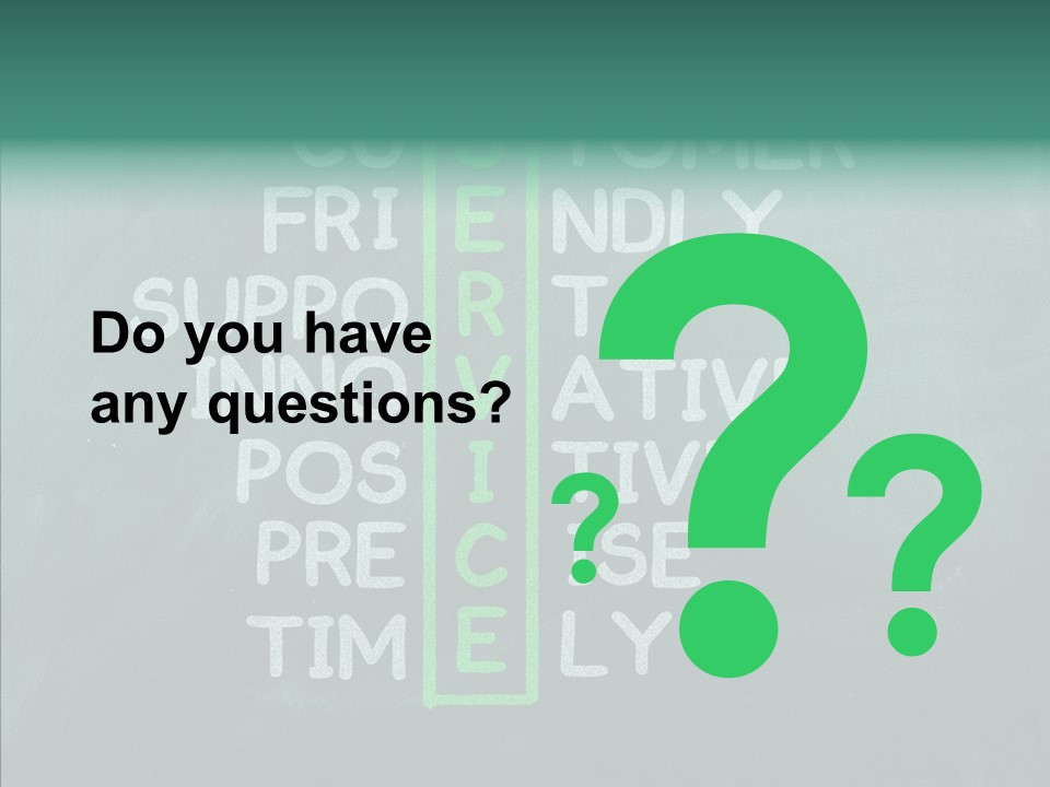 Help Service Manager PowerPoint Template