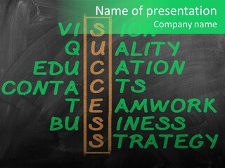 Green Ideas White PowerPoint Template