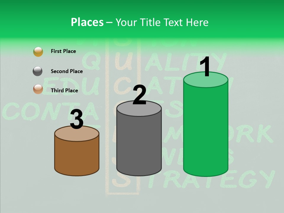 Green Ideas White PowerPoint Template