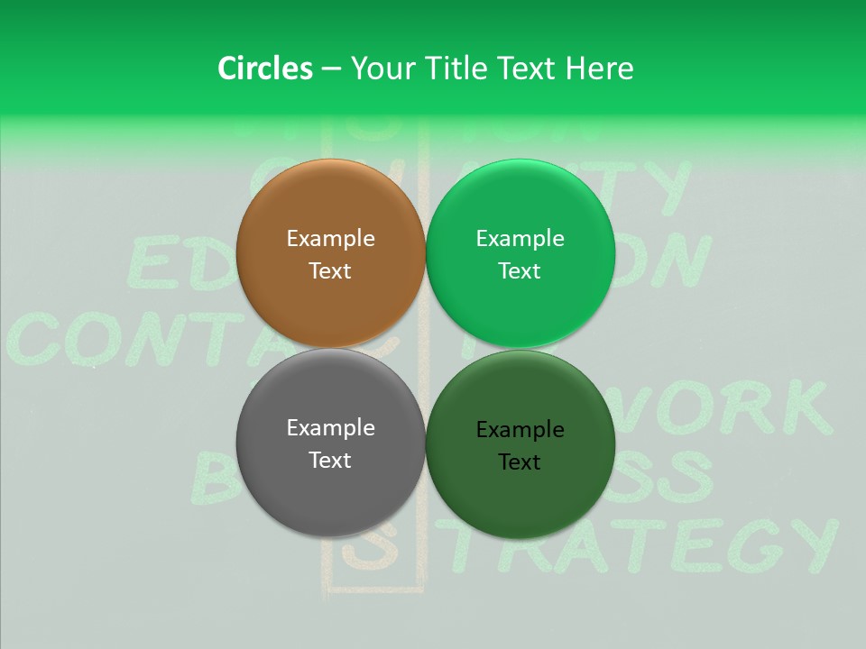 Green Ideas White PowerPoint Template