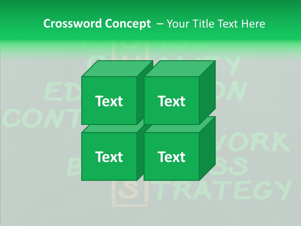 Green Ideas White PowerPoint Template