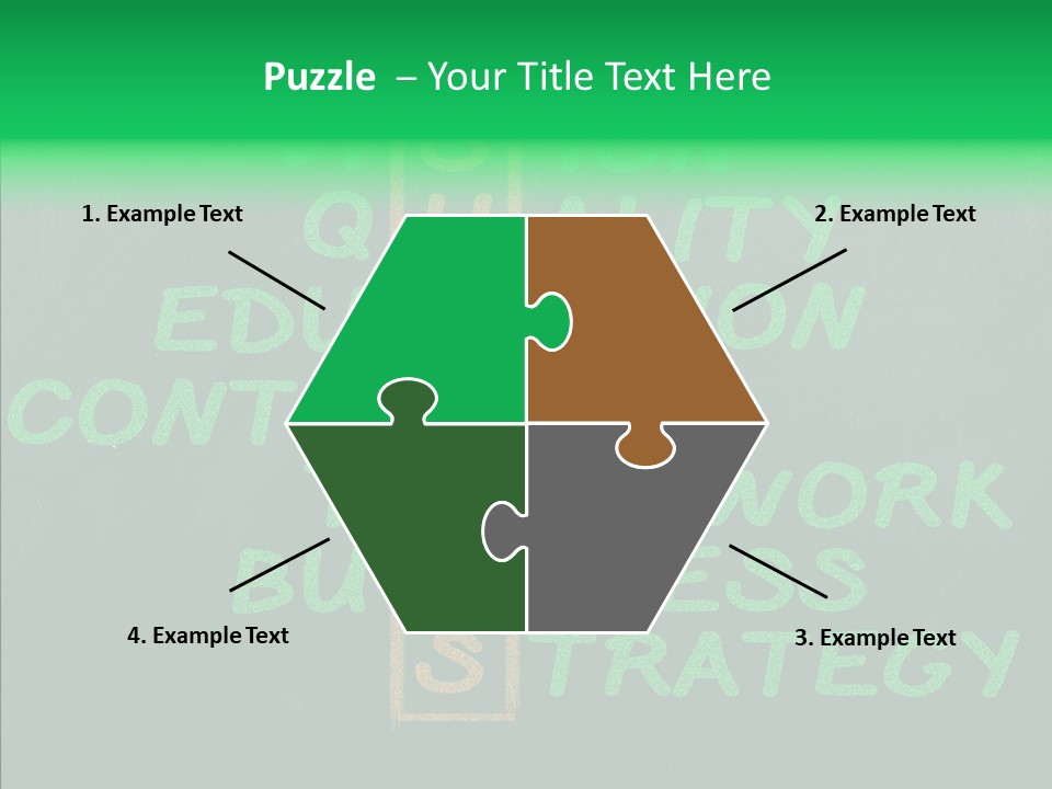 Green Ideas White PowerPoint Template