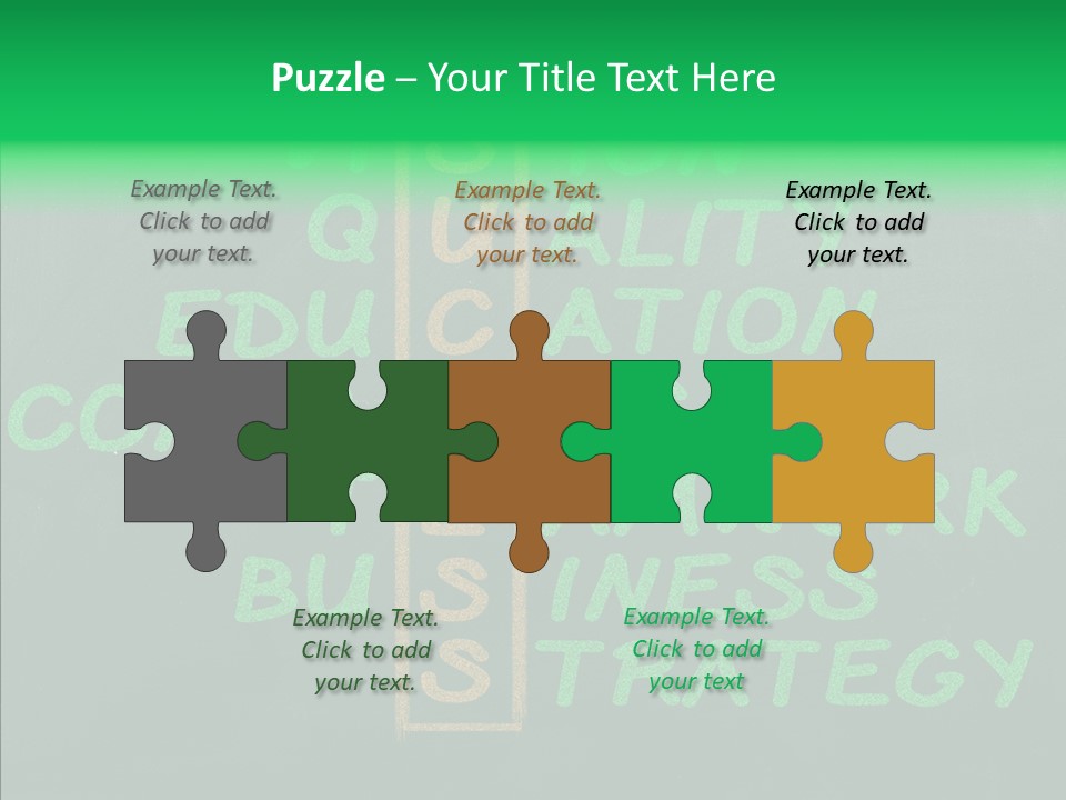 Green Ideas White PowerPoint Template