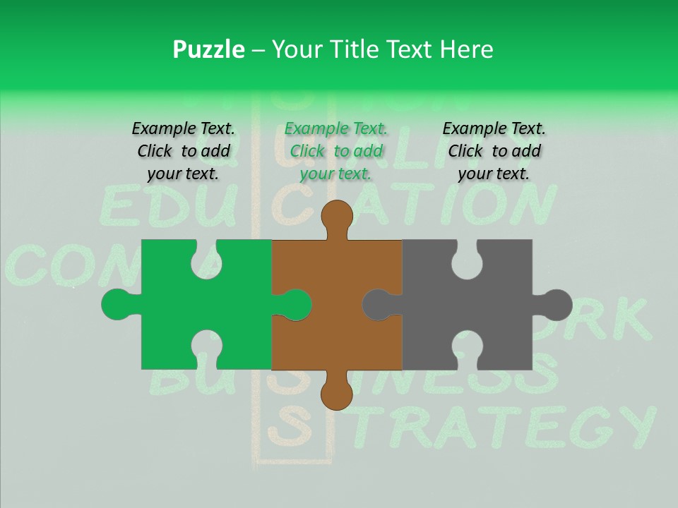 Green Ideas White PowerPoint Template