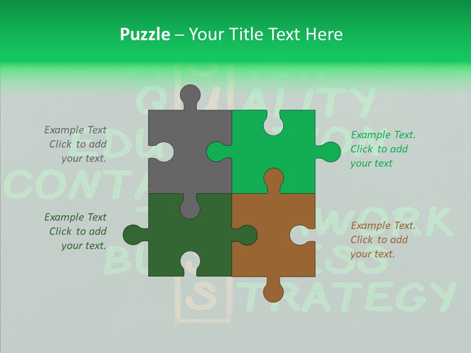 Green Ideas White PowerPoint Template