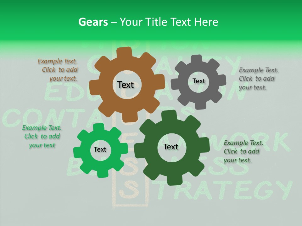 Green Ideas White PowerPoint Template