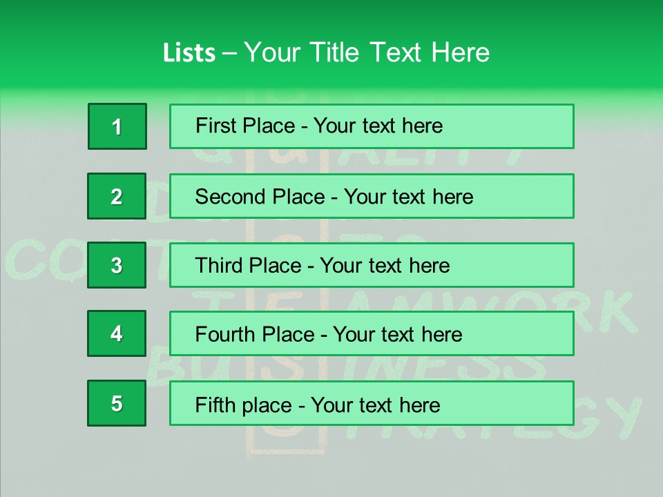 Green Ideas White PowerPoint Template
