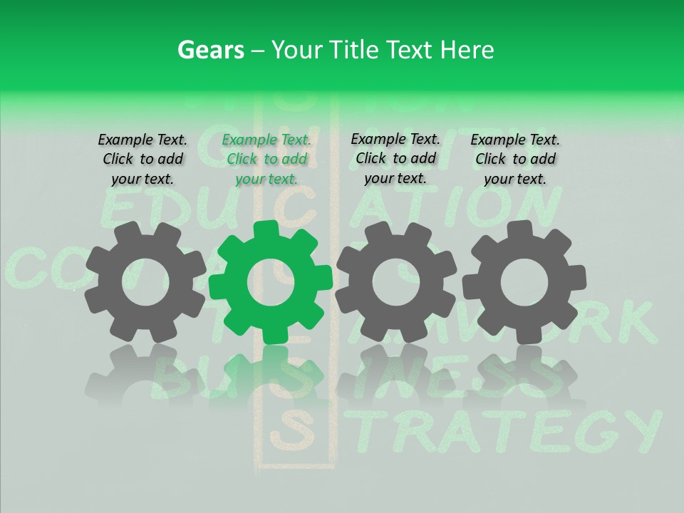 Green Ideas White PowerPoint Template