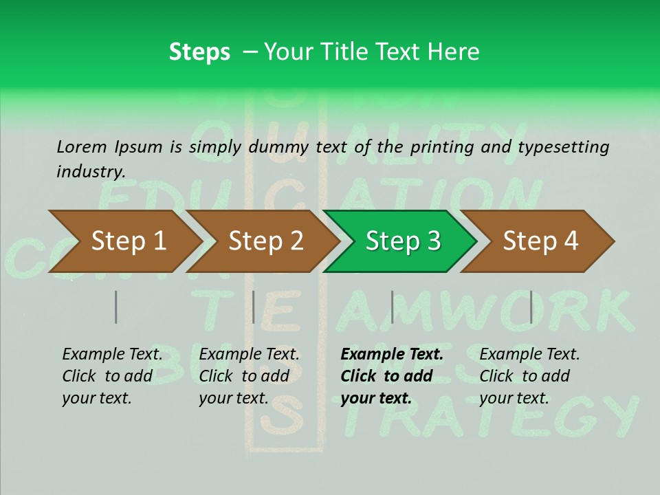 Green Ideas White PowerPoint Template