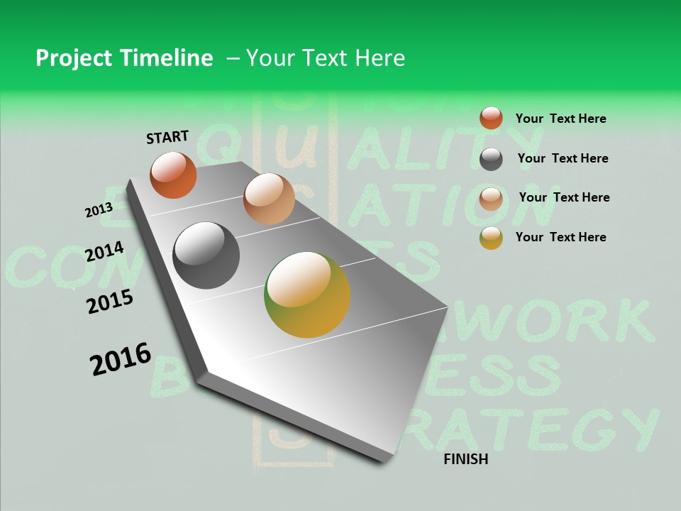 Green Ideas White PowerPoint Template