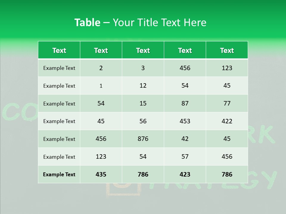 Green Ideas White PowerPoint Template