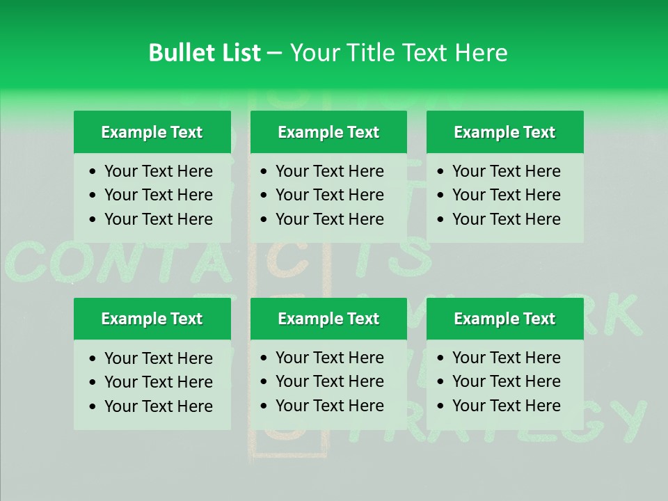 Green Ideas White PowerPoint Template