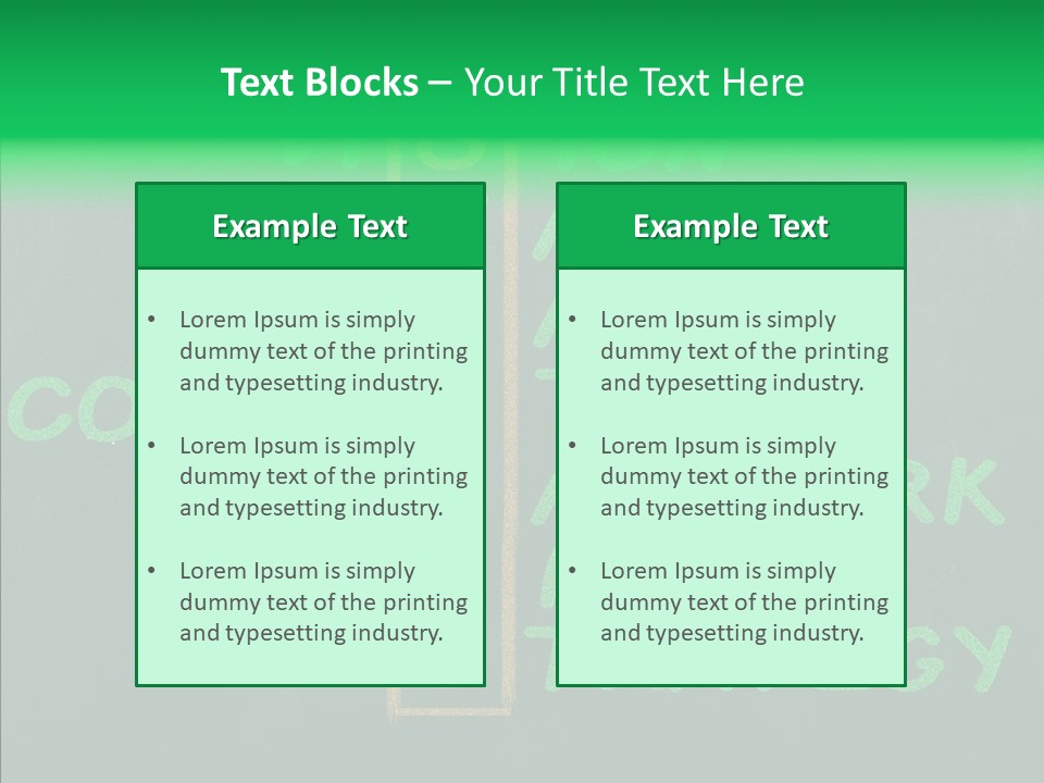 Green Ideas White PowerPoint Template