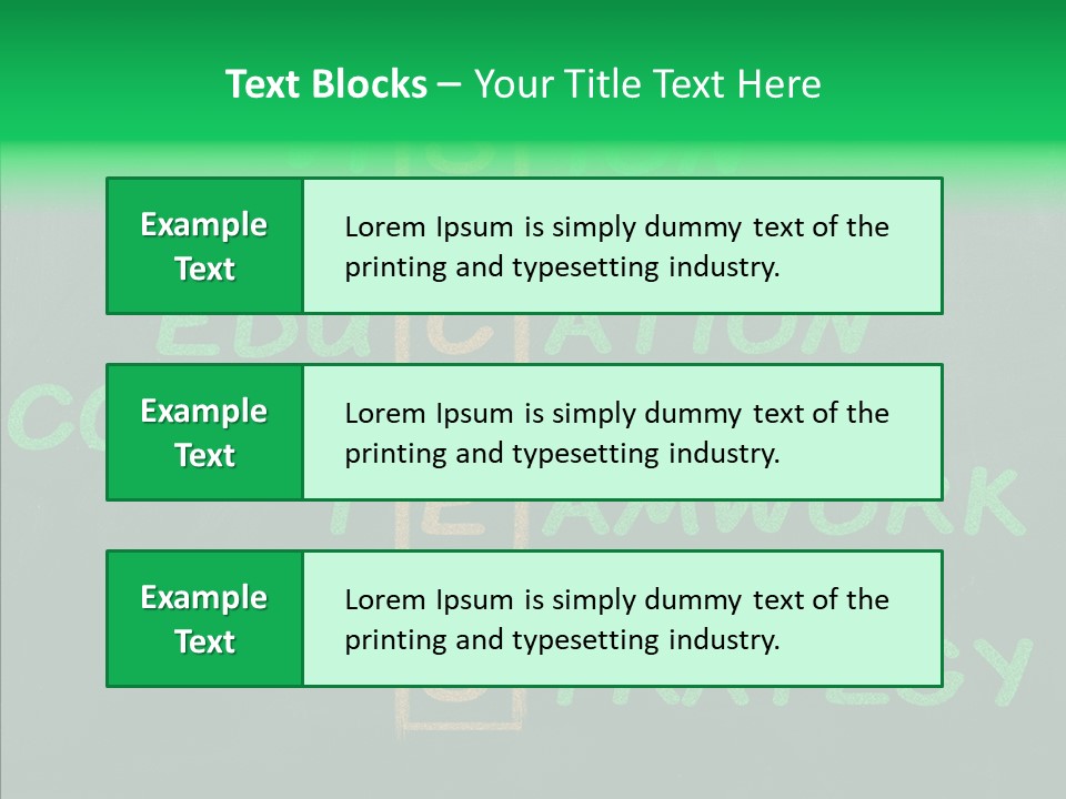 Green Ideas White PowerPoint Template