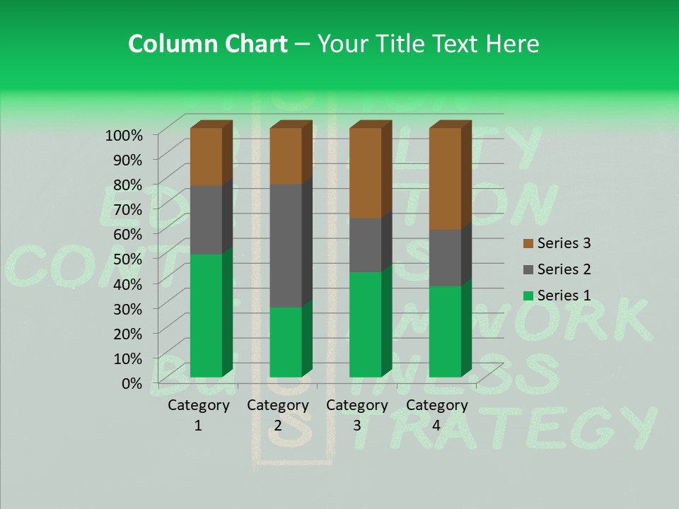 Green Ideas White PowerPoint Template