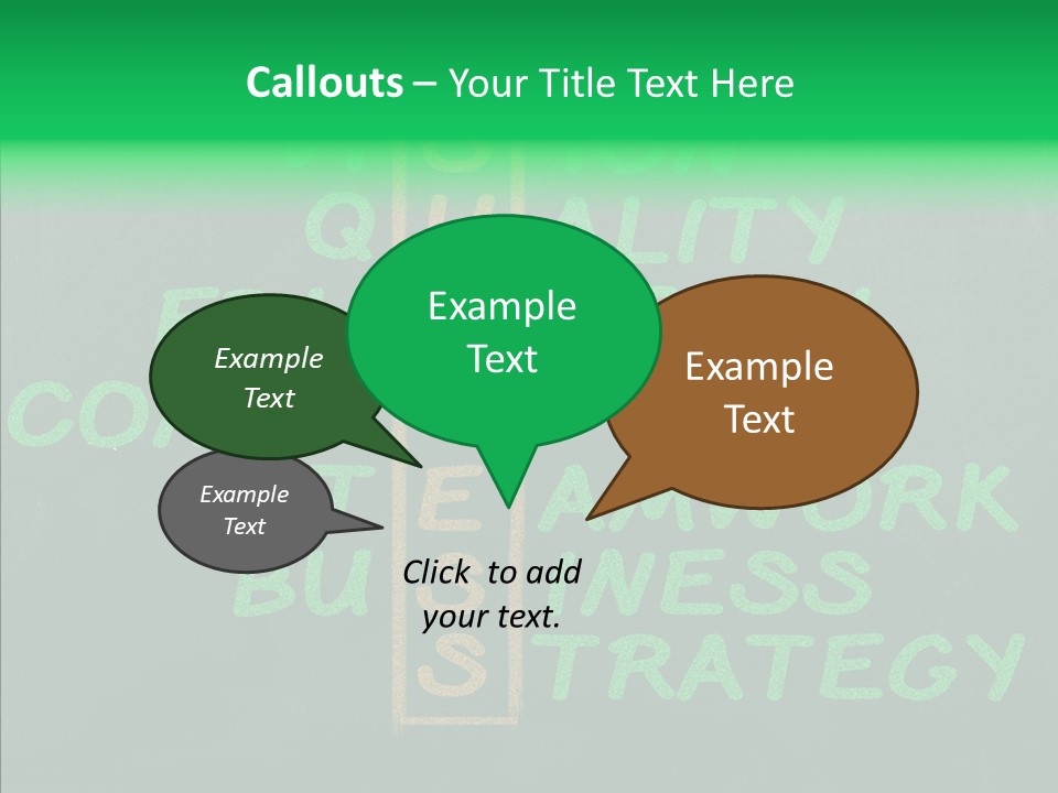 Green Ideas White PowerPoint Template