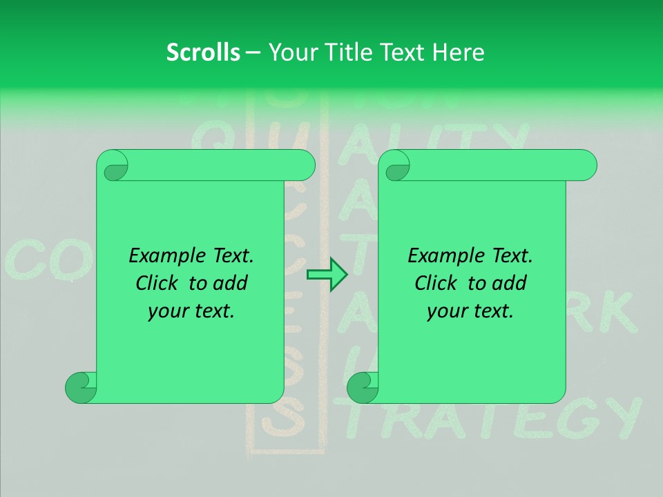 Green Ideas White PowerPoint Template