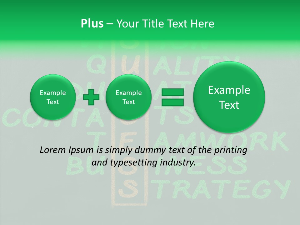 Green Ideas White PowerPoint Template