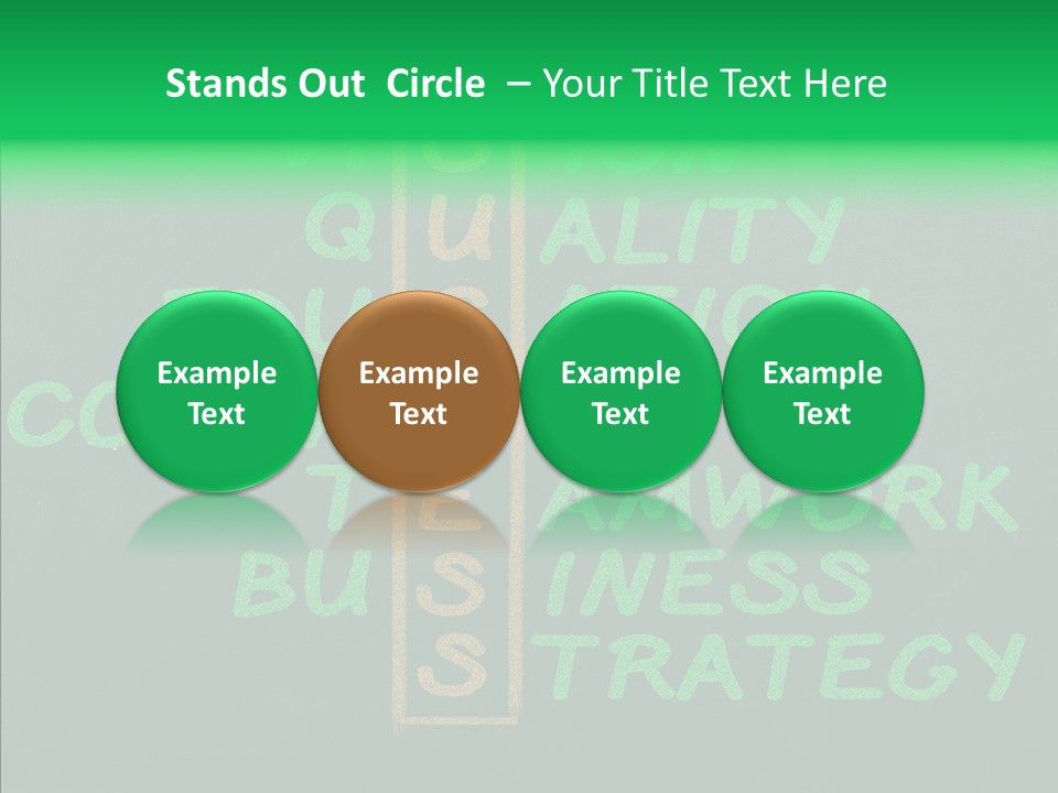 Green Ideas White PowerPoint Template