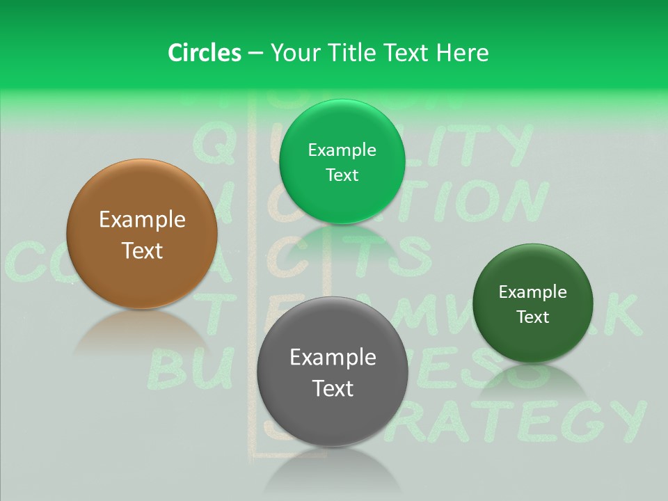 Green Ideas White PowerPoint Template