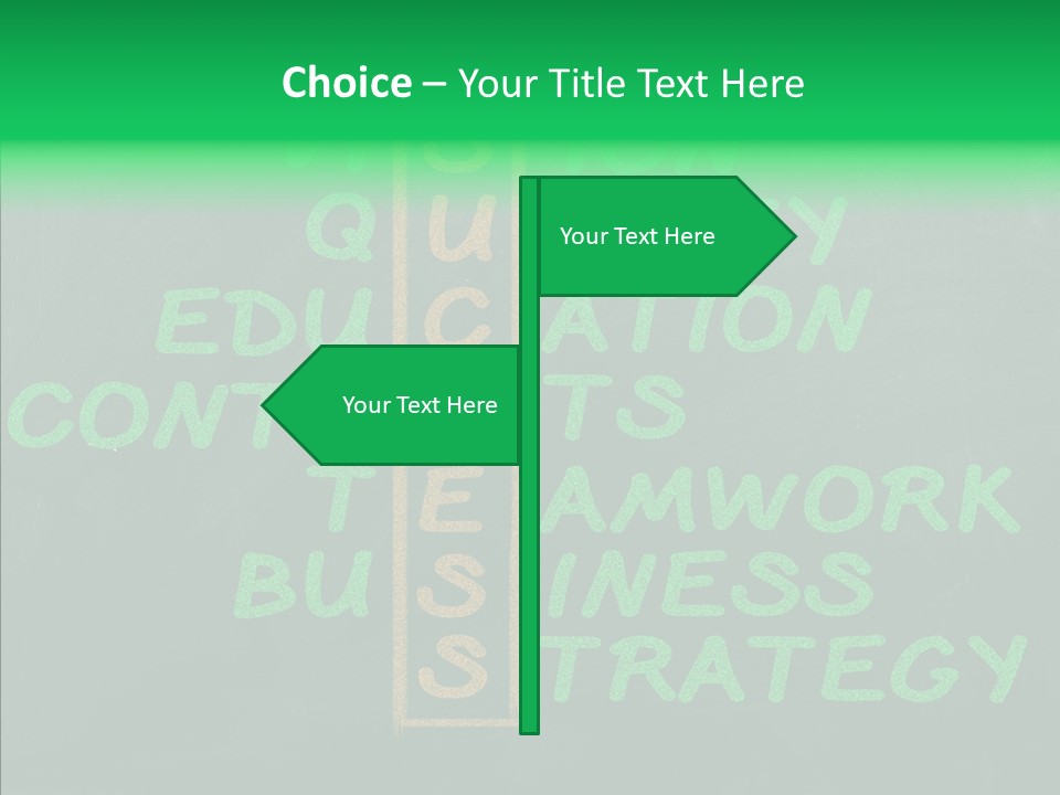 Green Ideas White PowerPoint Template