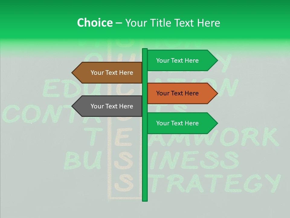 Green Ideas White PowerPoint Template