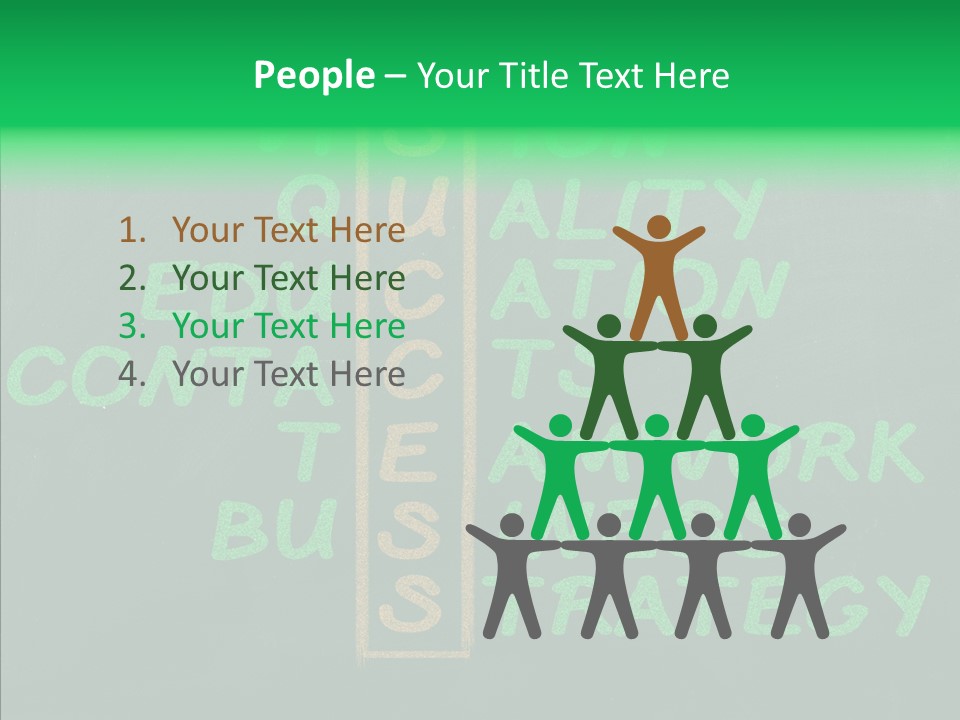 Green Ideas White PowerPoint Template