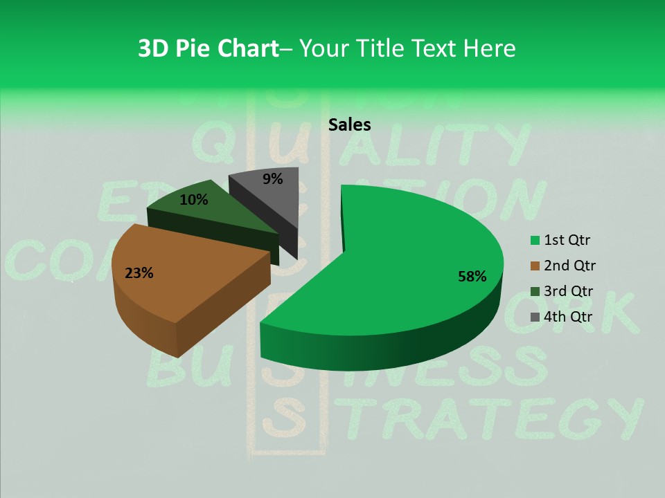 Green Ideas White PowerPoint Template