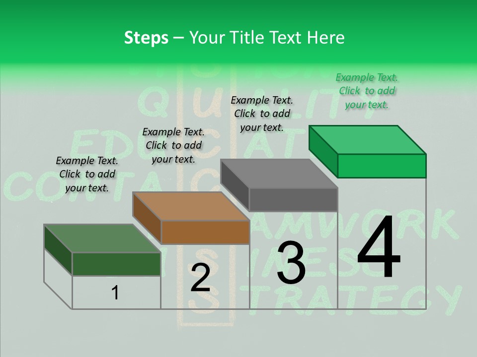 Green Ideas White PowerPoint Template