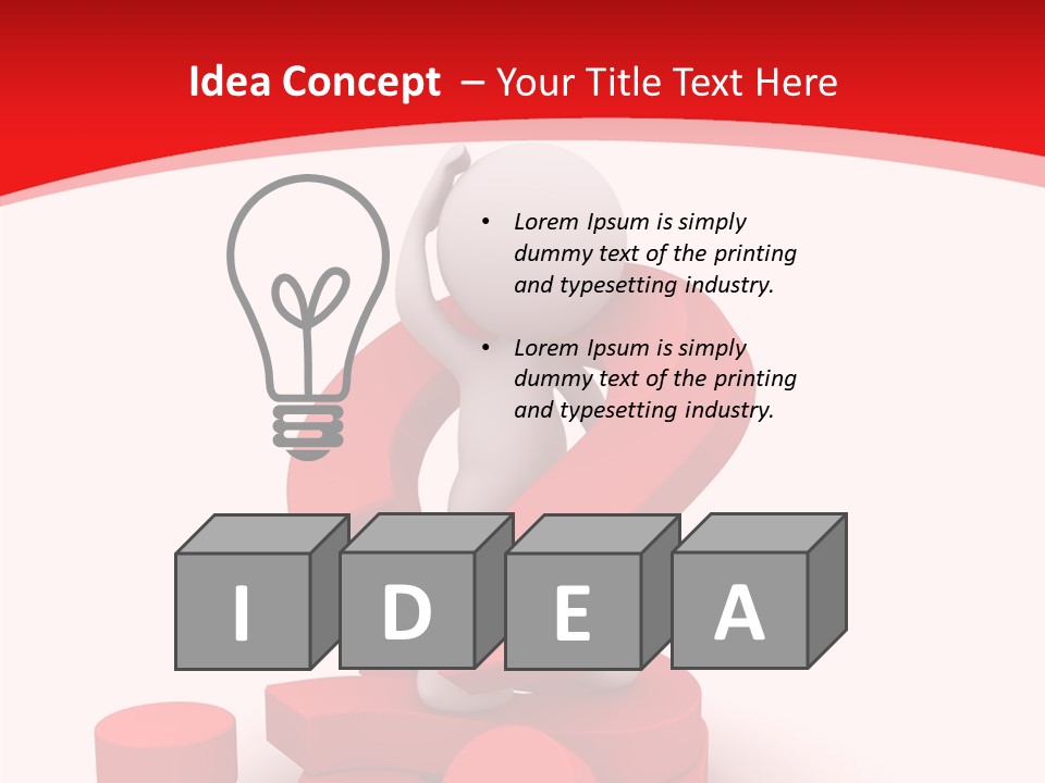 Mark Negative Symbol PowerPoint Template