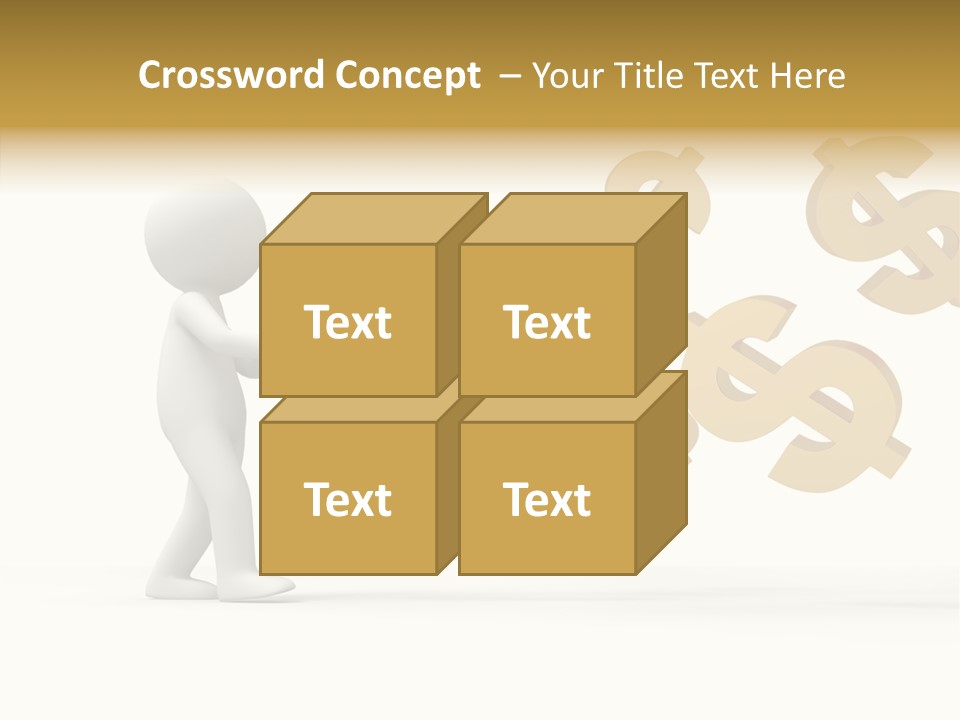 A Person Pushing A Magnet With Dollar Signs Coming Out Of It PowerPoint Template