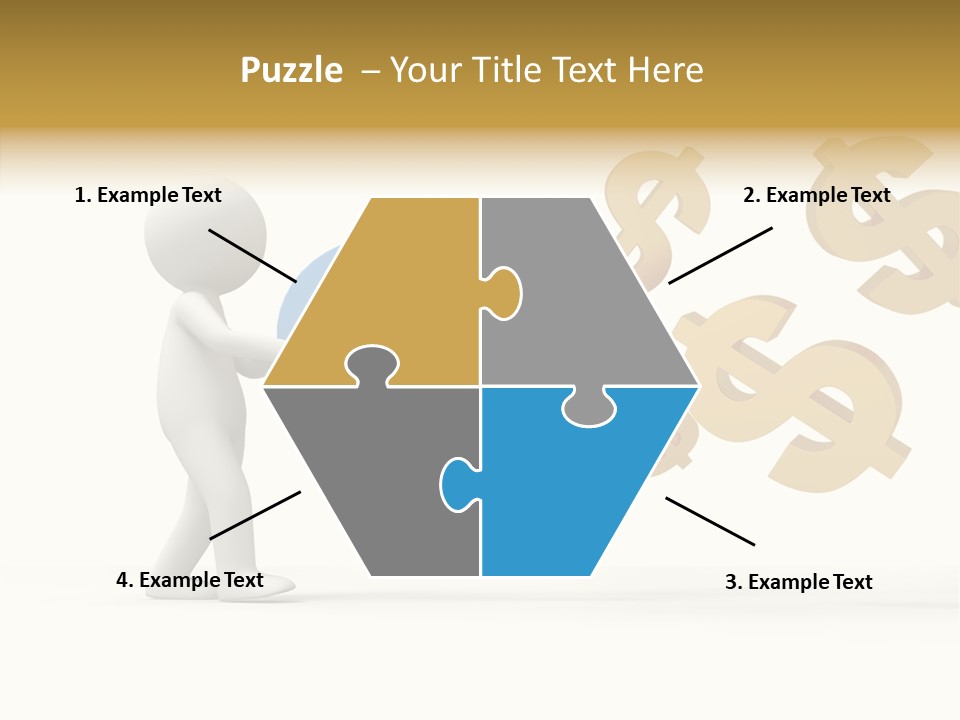 A Person Pushing A Magnet With Dollar Signs Coming Out Of It PowerPoint Template