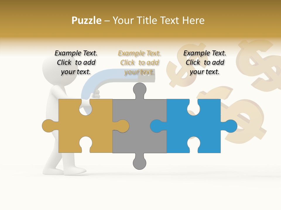 A Person Pushing A Magnet With Dollar Signs Coming Out Of It PowerPoint Template