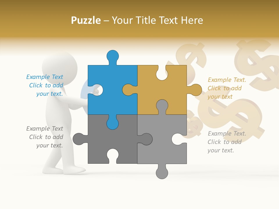 A Person Pushing A Magnet With Dollar Signs Coming Out Of It PowerPoint Template