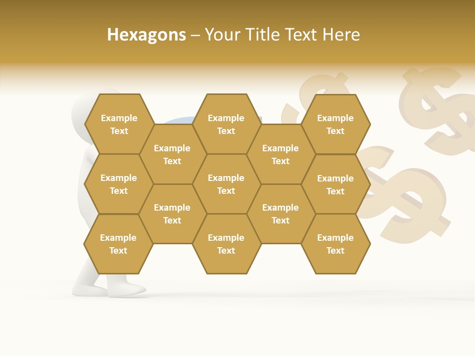 A Person Pushing A Magnet With Dollar Signs Coming Out Of It PowerPoint Template