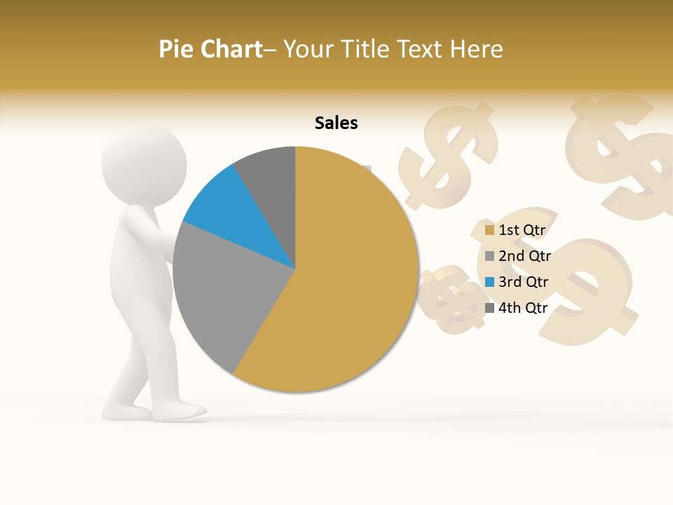A Person Pushing A Magnet With Dollar Signs Coming Out Of It PowerPoint Template