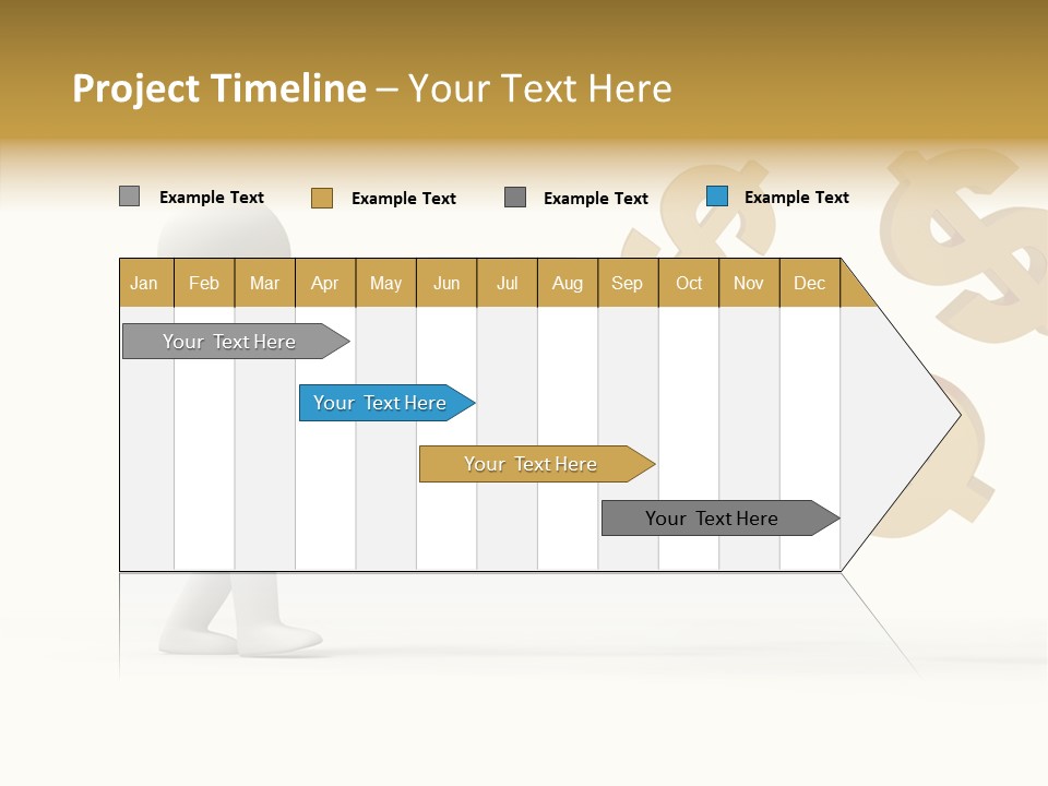 A Person Pushing A Magnet With Dollar Signs Coming Out Of It PowerPoint Template