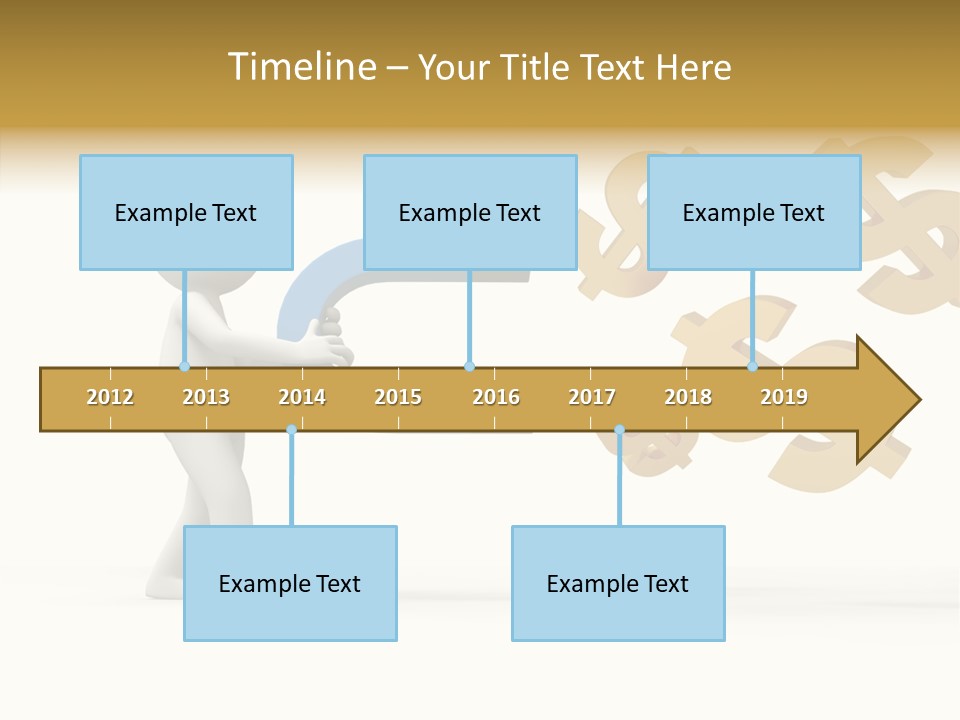 A Person Pushing A Magnet With Dollar Signs Coming Out Of It PowerPoint Template