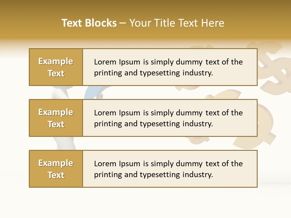 A Person Pushing A Magnet With Dollar Signs Coming Out Of It PowerPoint Template