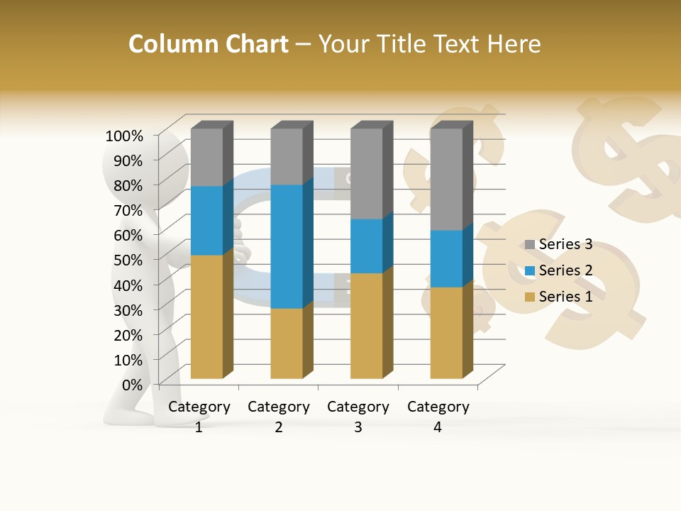 A Person Pushing A Magnet With Dollar Signs Coming Out Of It PowerPoint Template