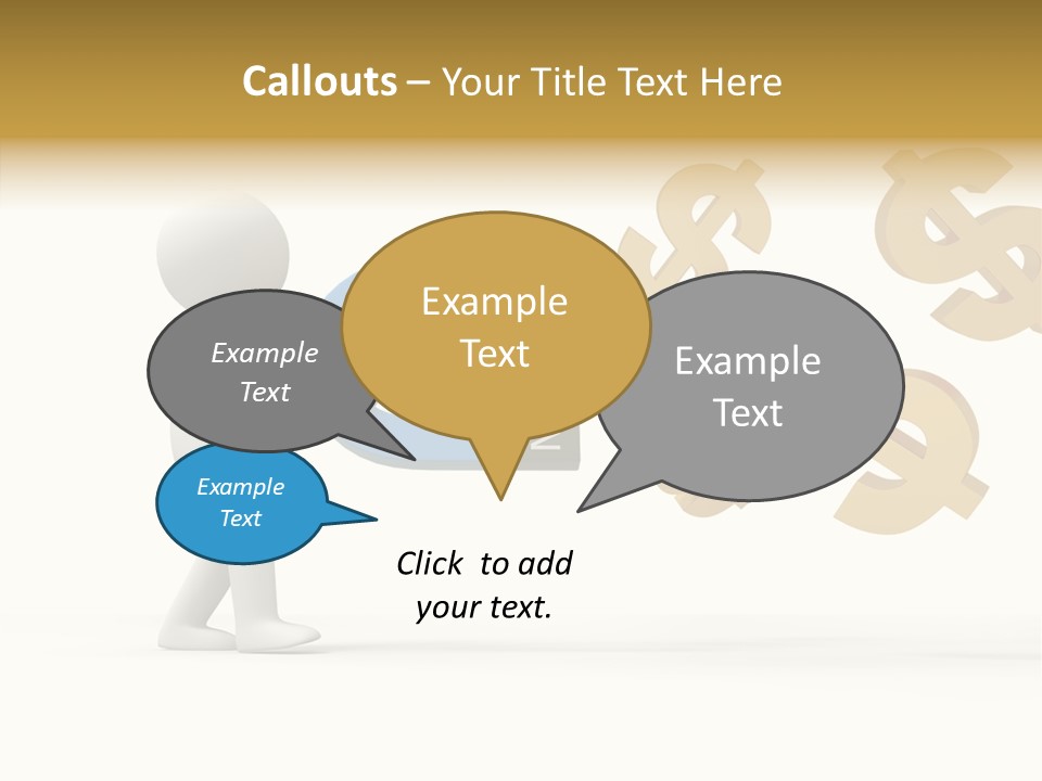 A Person Pushing A Magnet With Dollar Signs Coming Out Of It PowerPoint Template