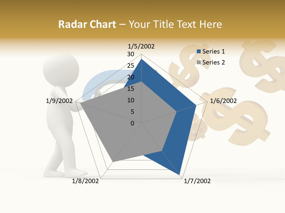A Person Pushing A Magnet With Dollar Signs Coming Out Of It PowerPoint Template