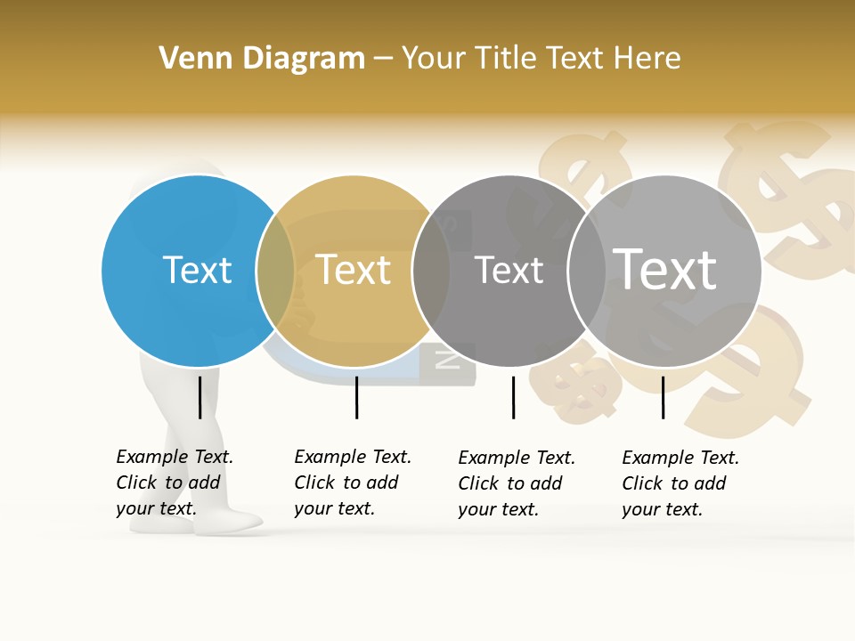A Person Pushing A Magnet With Dollar Signs Coming Out Of It PowerPoint Template