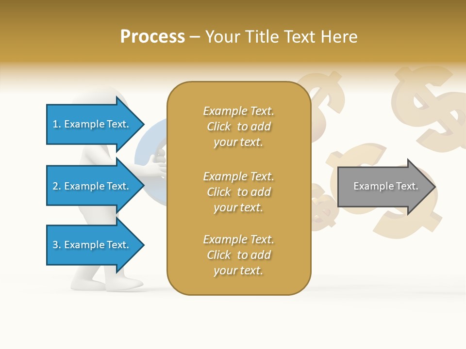 A Person Pushing A Magnet With Dollar Signs Coming Out Of It PowerPoint Template